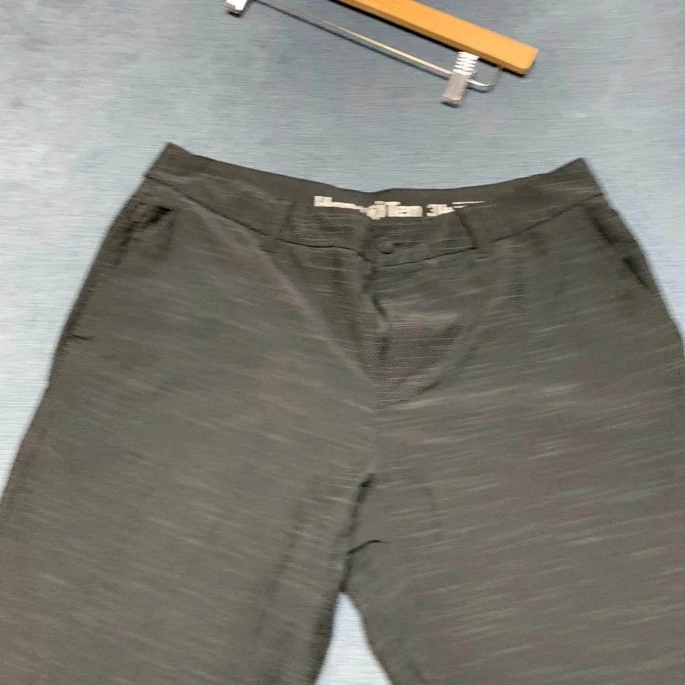 Hang Ten Hybrid Board Shorts Mens 34 Gray Athletic Quick Dry Swim Beach Surfing